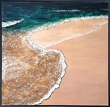 audioguia de fuerteventura 120x120cm acrílico sobe tela y materia