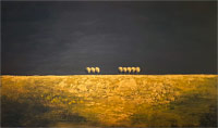 paisaje dorado 120x70cm